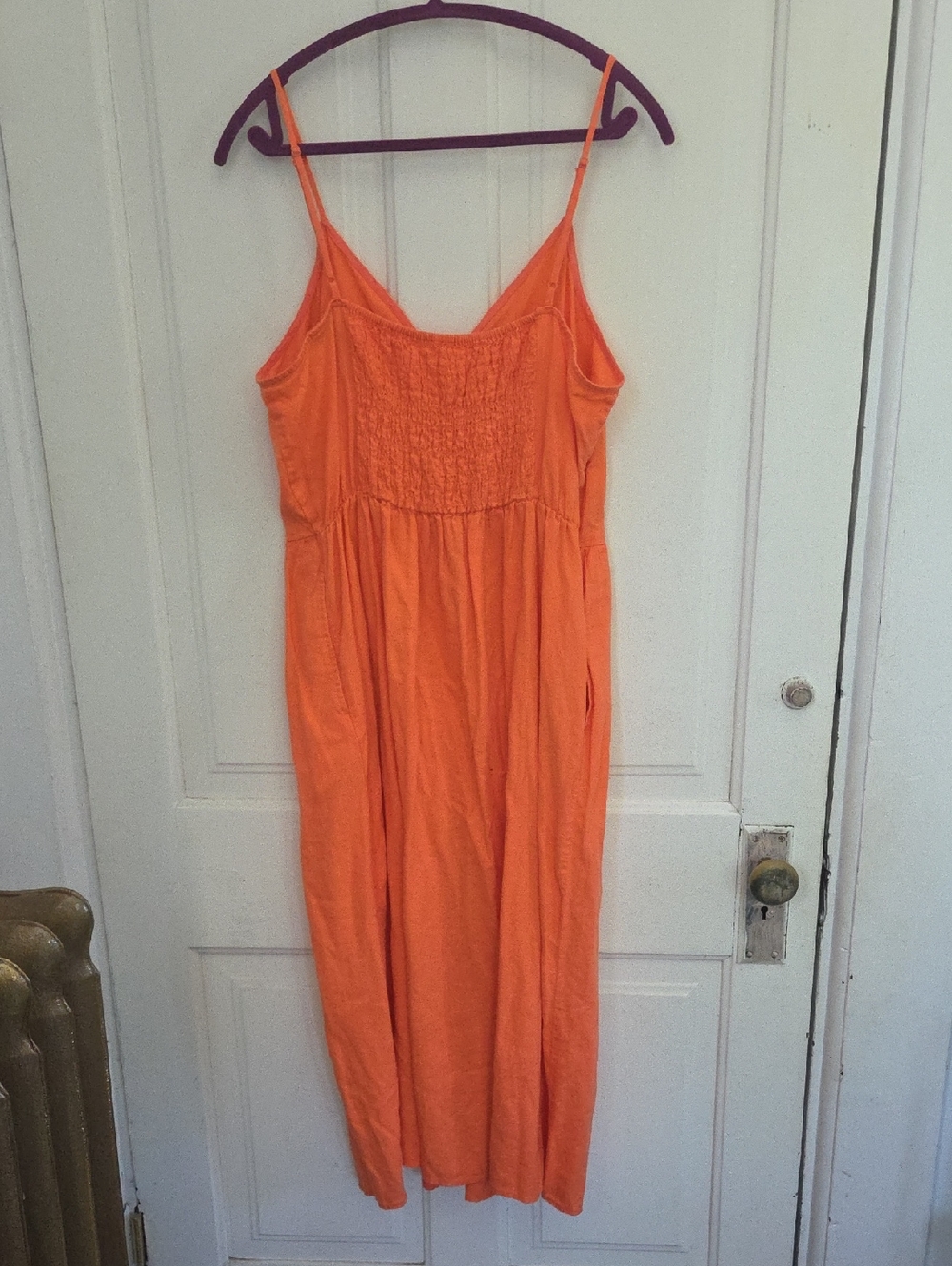 A New Day Orange Button Down Dress - Picture 8 of 10
